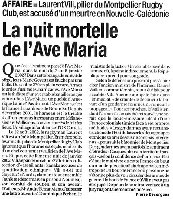 la nuit mortelle de l'ave maria